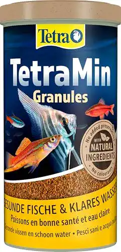 Tetra Min Granulat Fischfutter – langsam absinkendes Futter für Zierfische