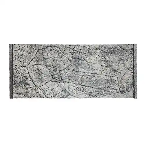 Aquarium Rückwand ATG 3D Dünn in Schieferoptik Grau 100×50/97×45 cm