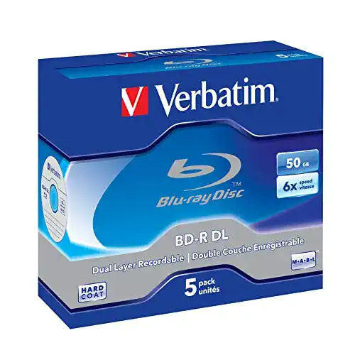 Blu-ray-Rohling Verbatim BD-R DL 50GB 6X 5er Pack mit Scratchguard