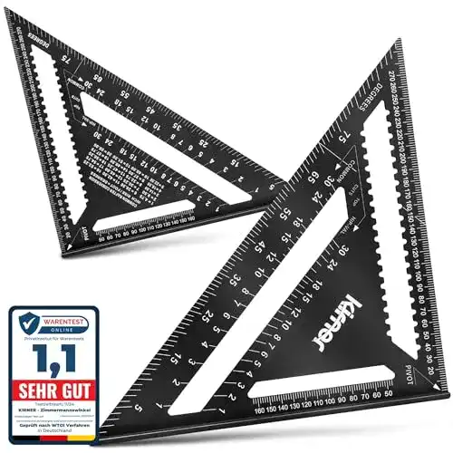 Anschlagwinkeldreieck Kirner 5in1 Zimmermannswinkel 30cm