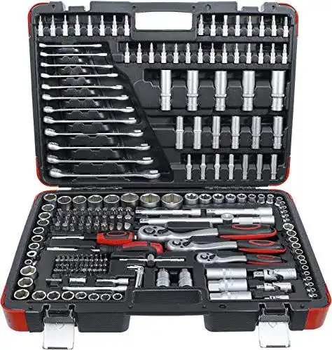BGS Steckschlüsselsatz 216-teilig 1/4″, 3/8″ und 1/2″