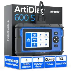KFZ-Diagnosegerät TOPDON ArtiDiag600S OBD2 für umfassende Fahrzeugdiagnose