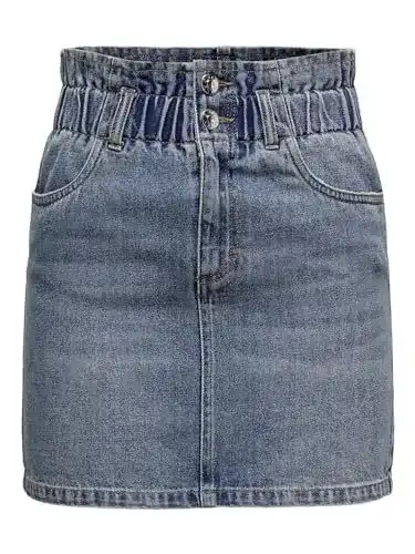 Jeansrock Only Damen Mittelblau Denim Minirock
