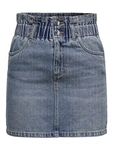 Jeansrock Only Damen Mittelblau Denim Minirock