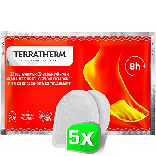Zehenwärmer TerraTherm Fußwärmer Pads selbstklebend für warme Füße