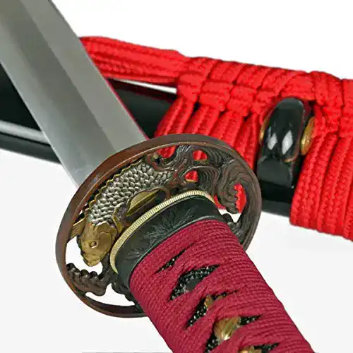 Katana Toshiro Swords Nishikigoi Samuraischwert mit Metallklinge aus Kohlenstoffstahl