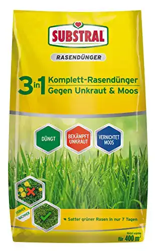 Substral 3 in 1 Rasendünger mit Unkrautvernichter