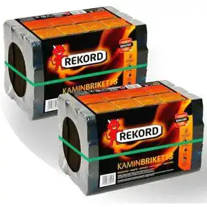 Braunkohlebriketts 2 x 10 kg für effizientes Heizen