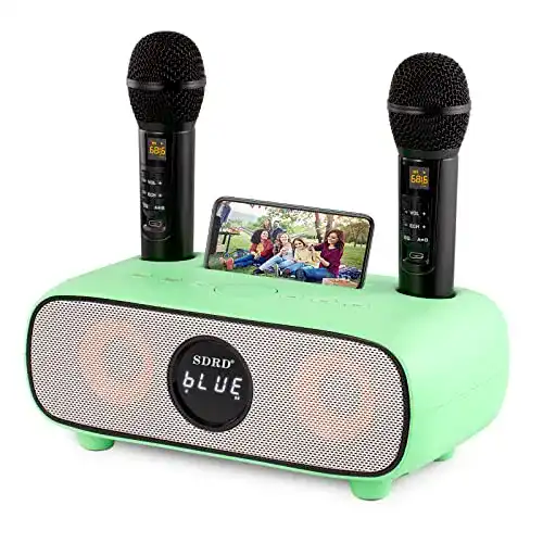 Karaoke-Anlage DLARA mit Bluetooth und UHF-Mikrofonen