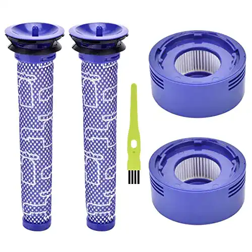 Dyson V8 Filter Set für V7 und V8 Modelle 2 Stück HEPA Nachmotorfilter und Vorfilter