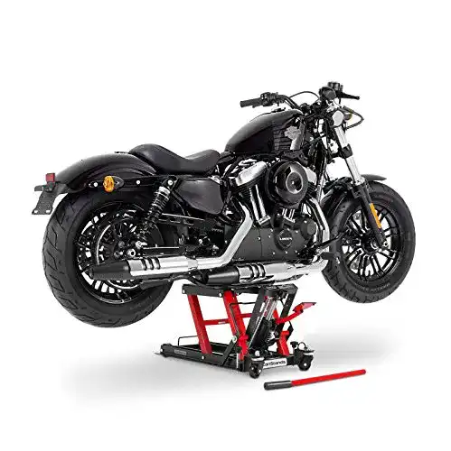 Motorradhebebühne ConStands L in Rot für Custombikes und Quads