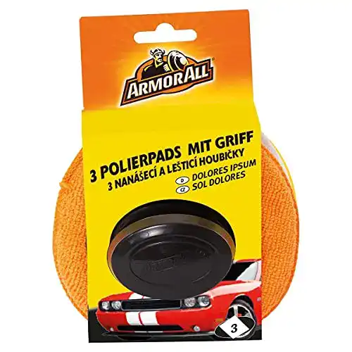 Polierschwamm Armor All 3 Polierpads mit Griff GAA40067GC