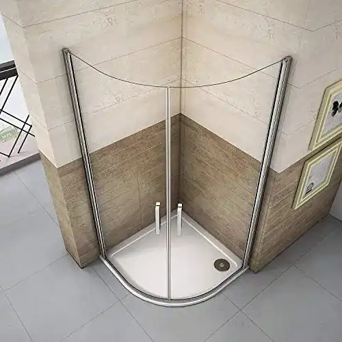 Runddusche Aica Duschkabine 80×80 cm Viertelkreis Duschabtrennung