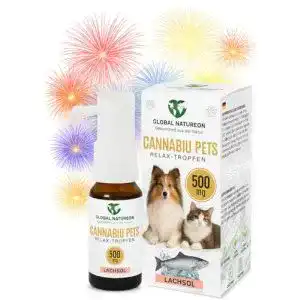 Beruhigungsmittel für Katzen: Global Natureon Cannabi Pets Öl 500 mg