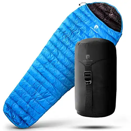 Ultraleichter Schlafsack Alpin Loacker – 460 g für Outdoor-Aktivitäten
