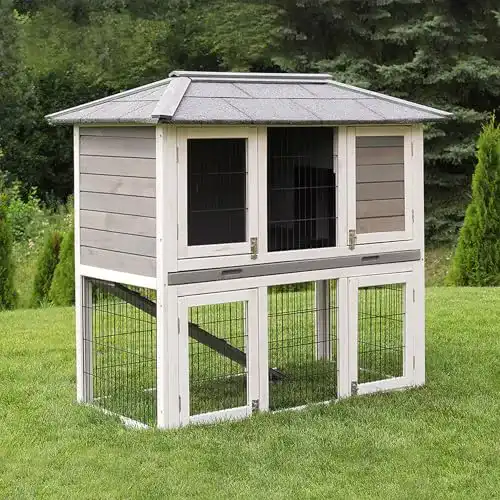 Kaninchenstall Miweba MyAnimal MH-28 mit Freilaufgehege