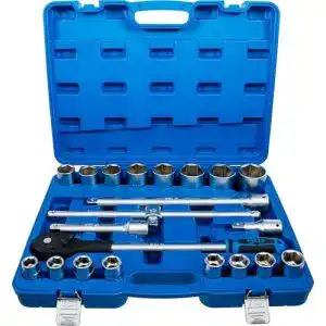 BGS Steckschlüsselsatz 1207, 21-teilig, 20 mm Antrieb