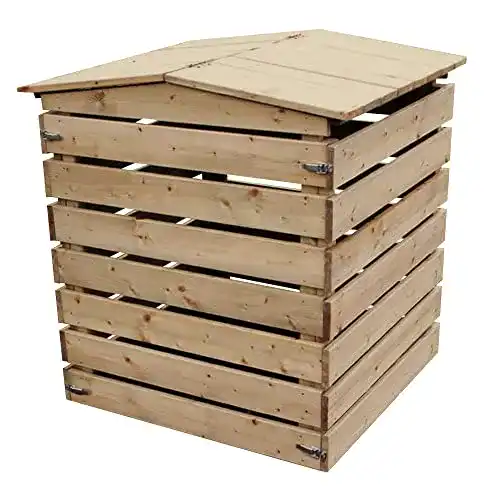 Komposter aus Holz Lemodo Nativ mit 450 Litern Fassungsvermögen