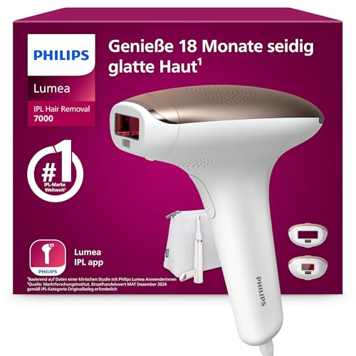 Philips Lumea IPL 7000 Series Haarentferner mit 2 Aufsätzen