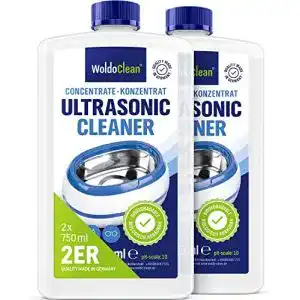 Ultraschallreiniger Flüssigkeit WoldoClean für Brillen und Schmuck – 2x 750ml
