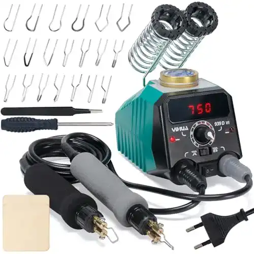 Brandmalstation Yihua 939D-VI Doppelstift für Brandmalerei mit Digitalanzeige