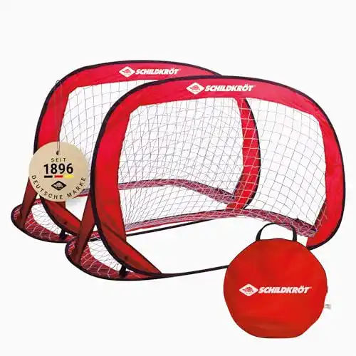Pop-Up Fußballtor Schildkröt im 2er Set – Faltbare Fußballtore für Kinder und Erwachsene