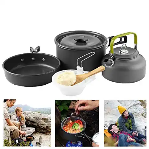 Camping Kochgeschirr Set aus Edelstahl von Buycitky