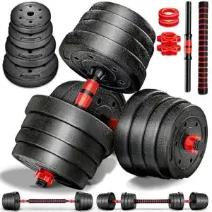 Hantelset RE:SPORT 2 in 1 verstellbar 30 kg für effektives Training