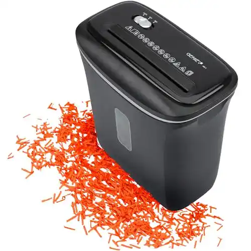 Genie 480X Aktenvernichter mit Sicherheitsstufe P-4 und 12L Papierkorb