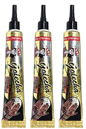 Golecha Henna-Tattoo-Farbe 3 Tuben Natural Mehandi 75g
