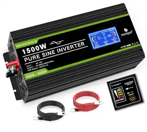 Wechselrichter Novopal 1500W für 12V-230V Stromumwandlung
