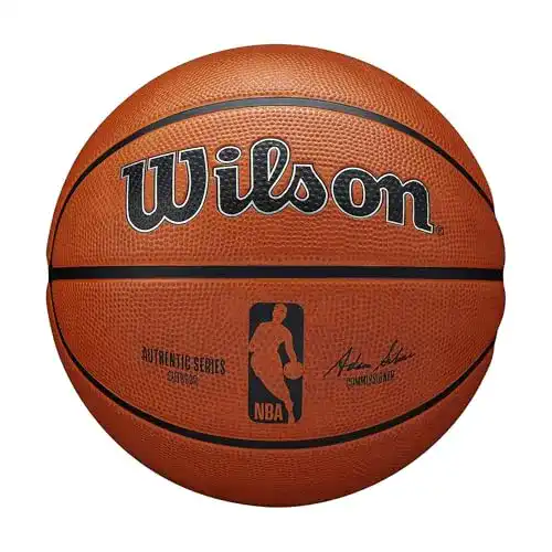 Wilson NBA Authentic Series Basketball für Outdoor, Größe 7, Braun
