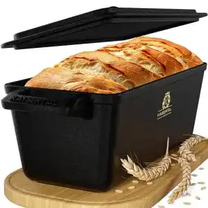 Brotbackform aus Keramik und Gusseisen von K KAISERTAL