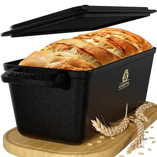 Brotbackform aus Keramik und Gusseisen von K KAISERTAL