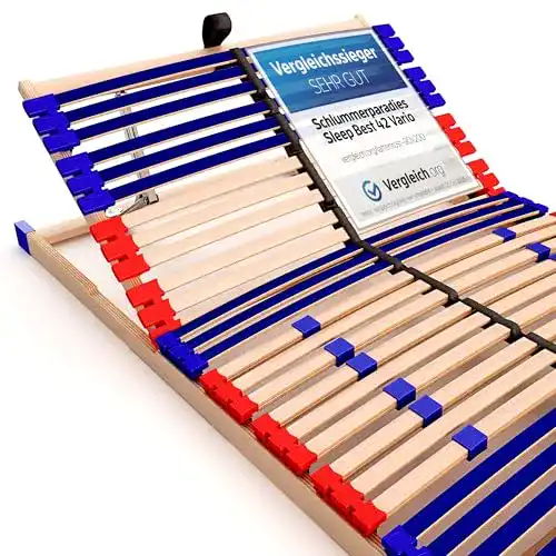 Lattenrost Schlummerparadies aus 100% Buche mit verstellbarem Kopfteil