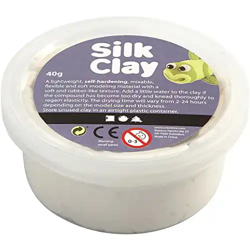 Modelliermasse Silk Clay, weiß, 40g