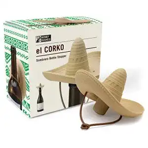 Silikon Flaschenverschluss für Wein und Sekt im Sombrero-Design
