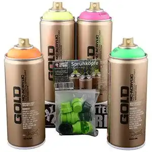Montana Gold Sprühdosen Set fluoreszierend 4x400ml