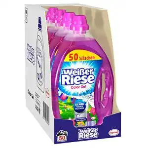 Weißer Riese Color Gel Waschmittel 4x für farbige Wäsche