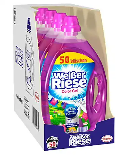 Weißer Riese Color Gel Waschmittel 4x für farbige Wäsche
