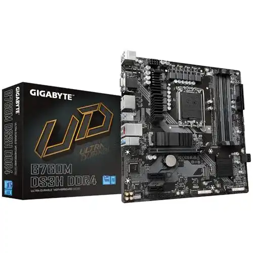 Gigabyte B760M DS3H DDR4 Motherboard für Intel LGA 1700 Micro ATX