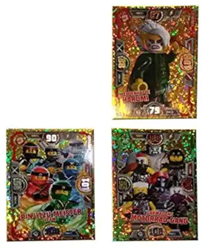 Ninjago Karten Serie 3 – Limitierte Gold Karten LE 9, LE 10 und LE 11