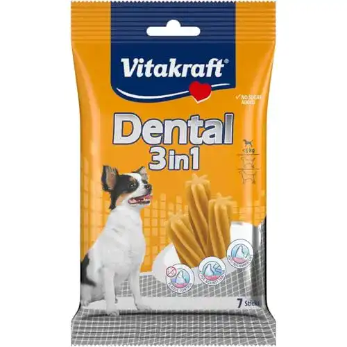 Dental-Sticks für Hunde von Vitakraft 3in1 – Total für Hunde bis 5 kg