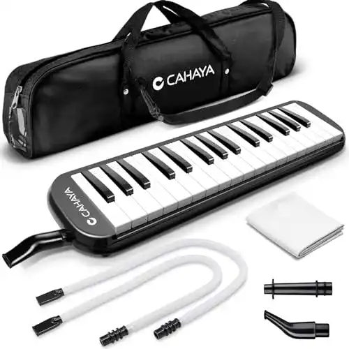 Melodica CAHAYA mit 32 Tasten und Tragetasche für Kinder