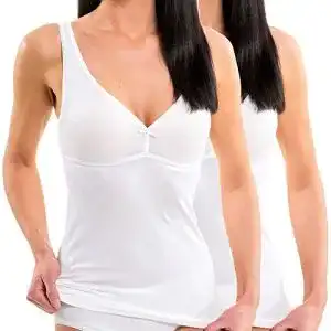 HERMKO 175803860 BH-Hemd 2er Pack für Damen in Größe 44/46