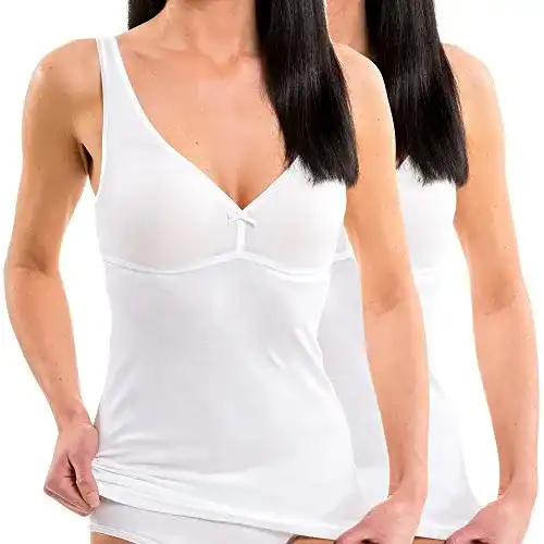 HERMKO 175803860 BH-Hemd 2er Pack für Damen in Größe 44/46
