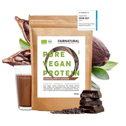 Schoko-Proteinpulver Vegan Bio ohne Soja und Chemie 600g