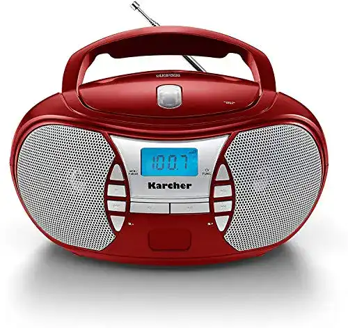 Karcher RR 5025-R tragbarer CD-Player mit Radio und AUX-In