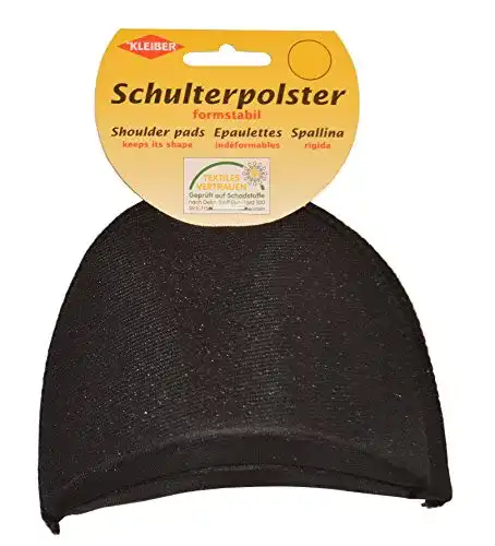 Schulterpolster Kleiber 10 x 13 x 5 cm in Schwarz, formstabil