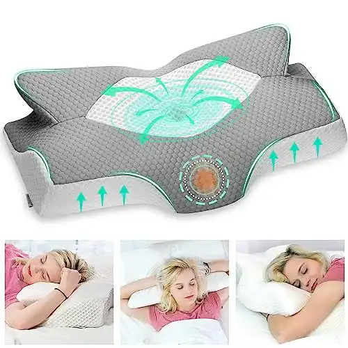 Anti-Schnarch-Kissen Elviros Orthopädisches Kissen aus Memory Foam